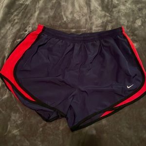 Purple & red Nike shorts